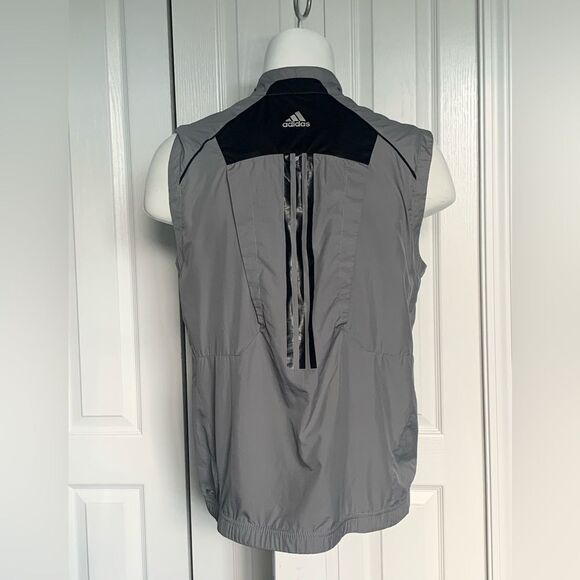 Men's adidas golf Gray Sleeveless windbreaker Jacket - Picture 2 of 8